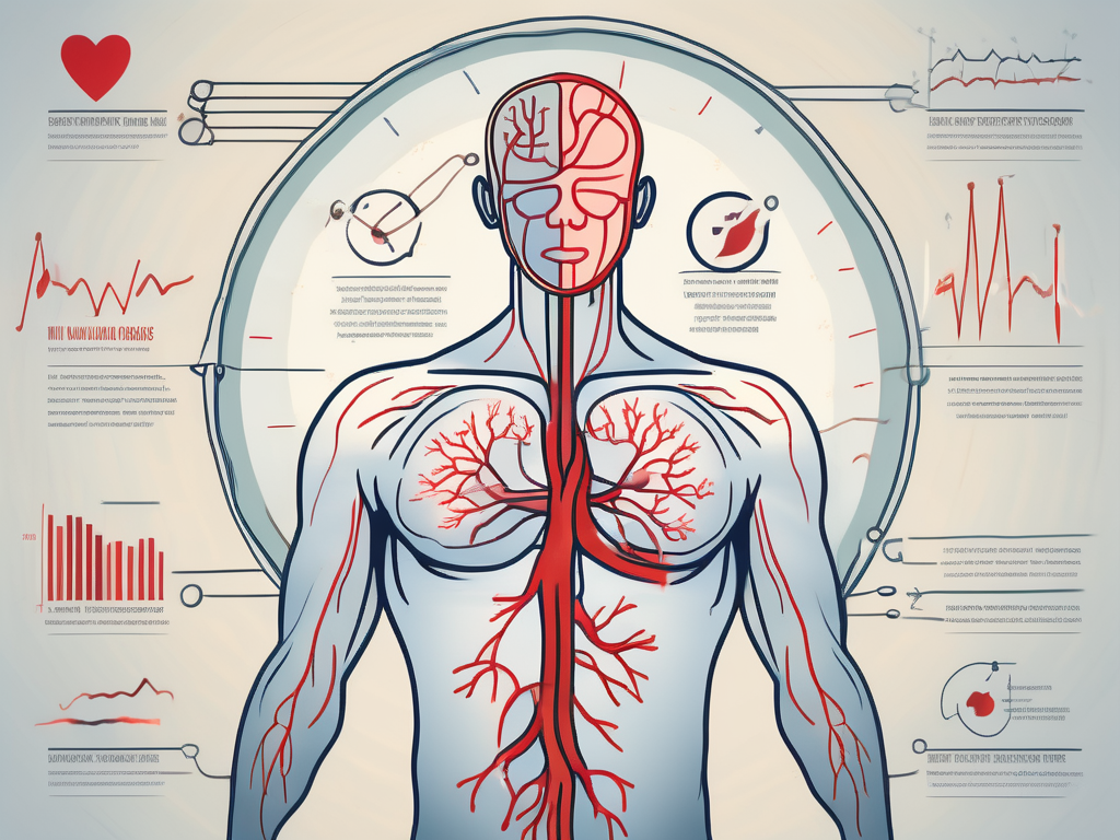 The human nervous system highlighting the vagus nerve