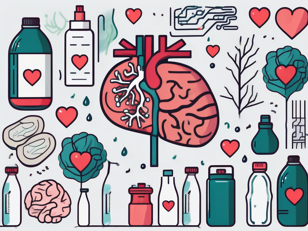 A heart and brain connected by nerves