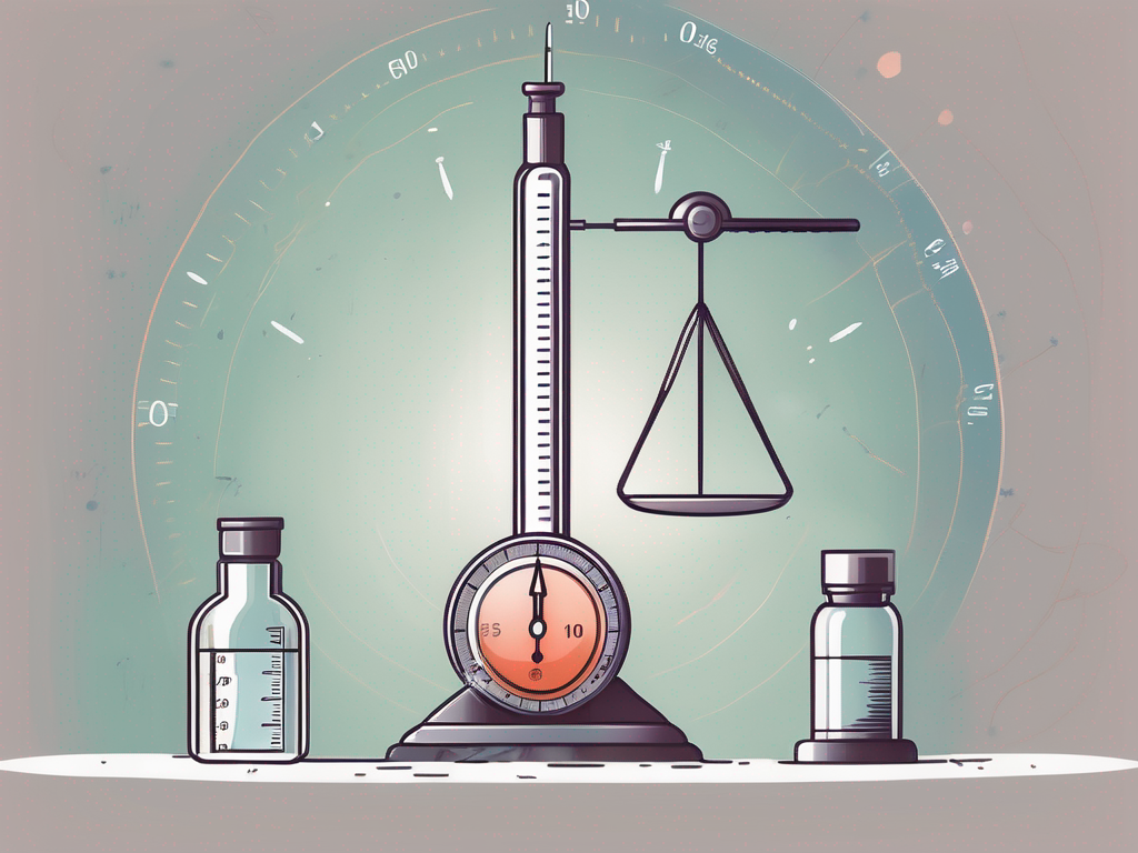 A syringe next to a scale of age ranges with a spotlight on the most susceptible range