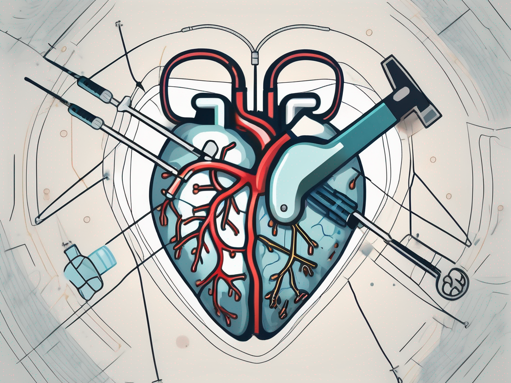 A heart connected to a brain via a network of nerves